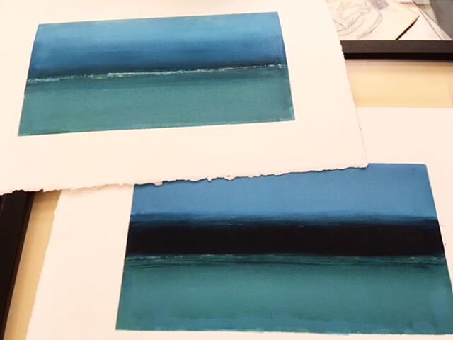 Finished pieces. #paint #montotype #waterscape