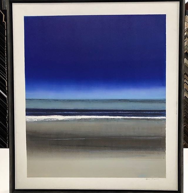 Thanks for the shoutout @melsframeshop ! Framed waterscape. #monotype #waterscape