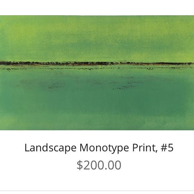 One of my favorite pieces still up for grabs in my shop! #monotype #waterscape